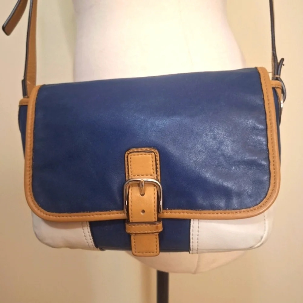 Coach colorblock small leather crossbody bag